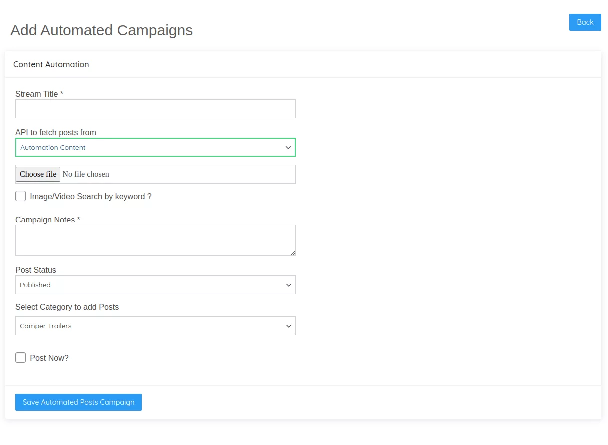 Automation Content Campaign