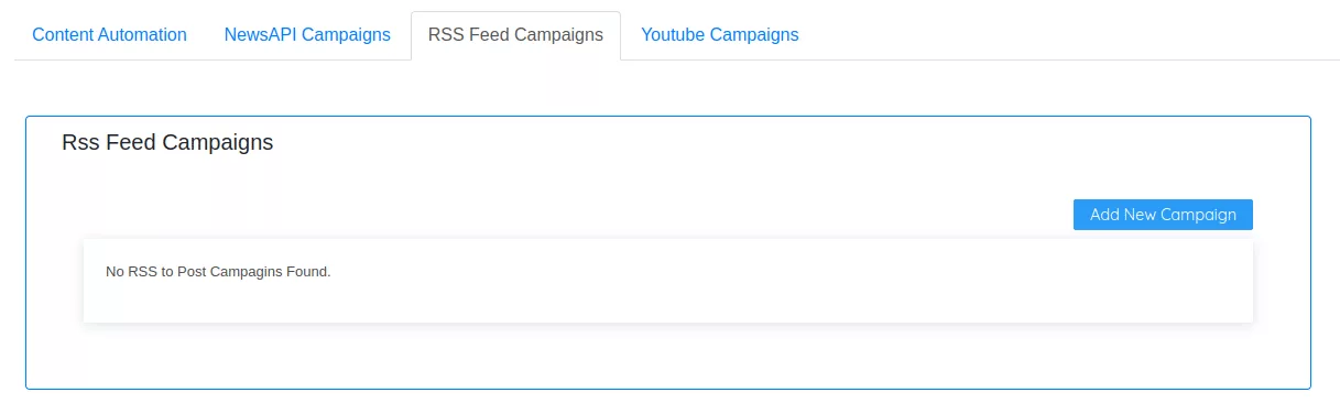 RSS Campaigns