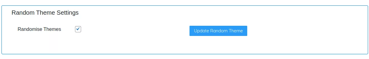 Random-Theme Settings